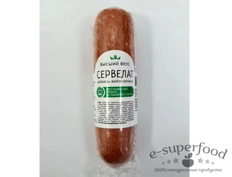 Колбаса вялено-копчёная «Сервелат» 150г, Высший Вкус