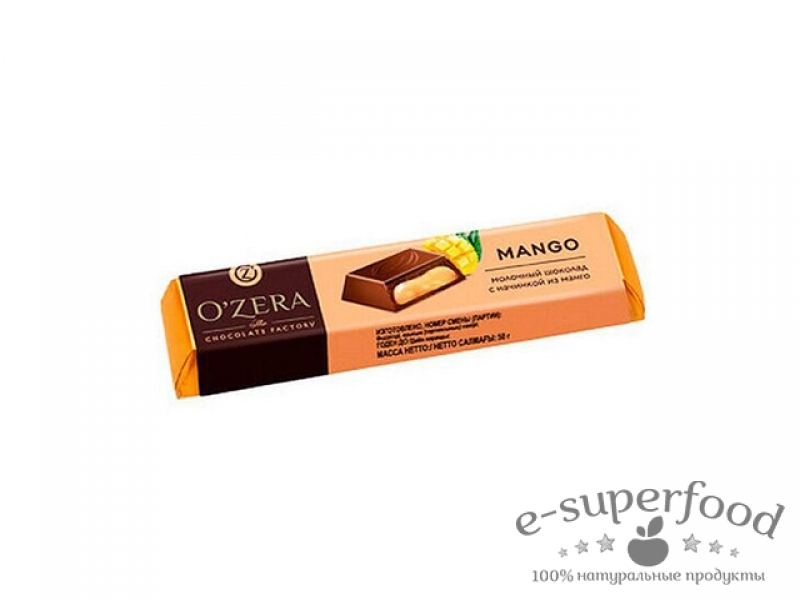 «OZera», шоколадный батончик Mango, 50 г