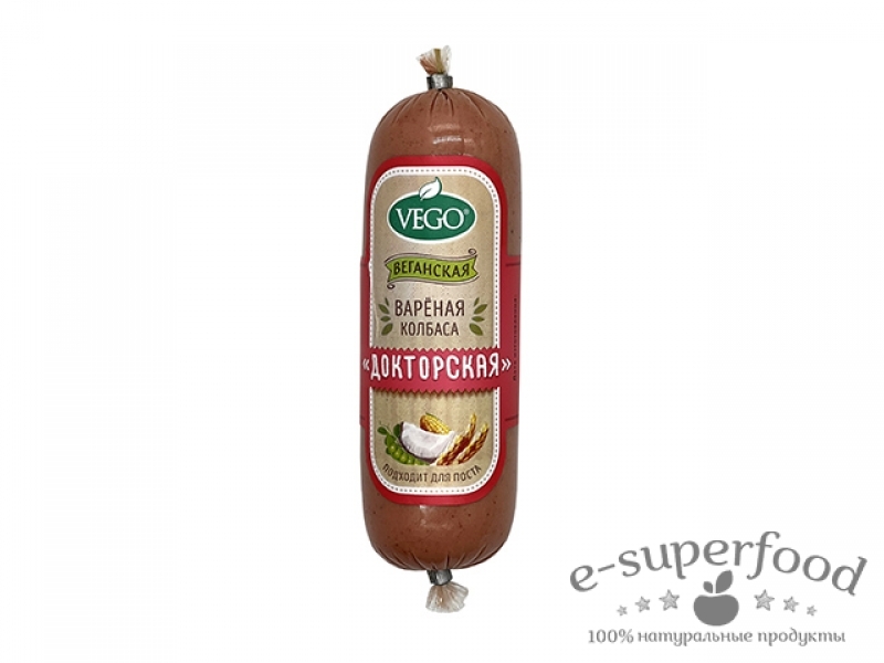 Колбаса веганская варёная Докторская Мини 250г, VEGO