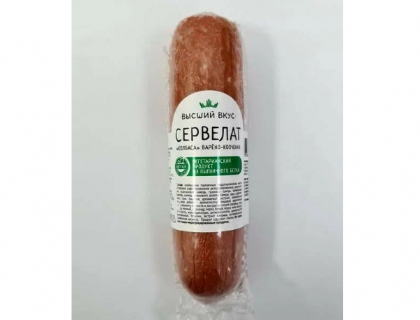 Колбаса вялено-копчёная «Сервелат» 150г, Высший Вкус