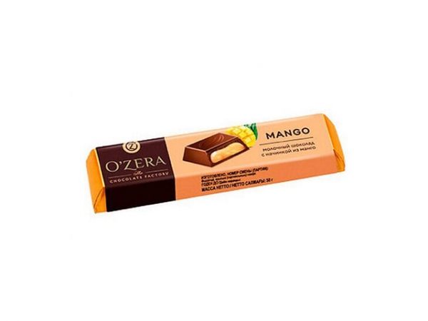 «OZera», шоколадный батончик Mango, 50 г