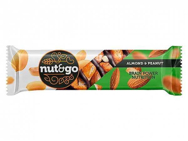 «Nut&Go», батончик Almond & peanut, 36 г