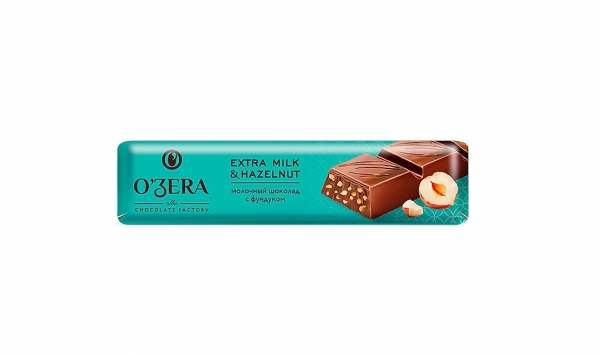 «OZera», шоколад молочный Extra milk & Hazelnut, 45 г