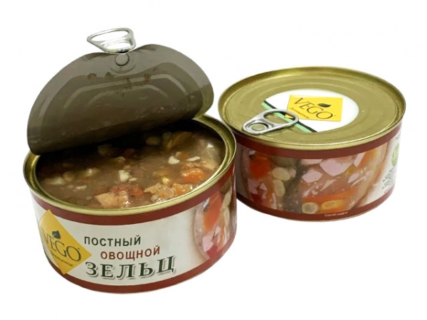 Зельц постный «Овощной» ж/б 300г, VEGO
