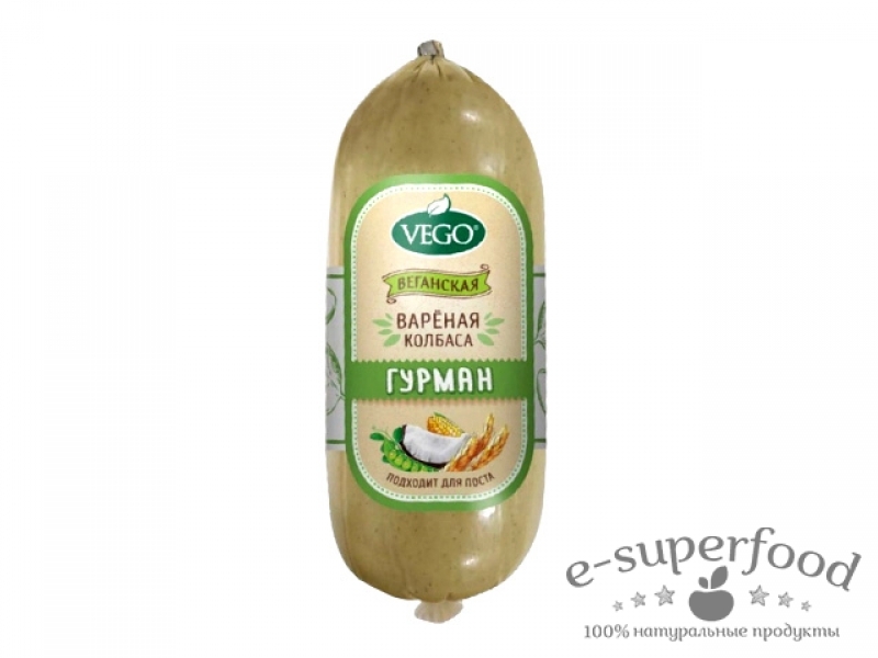 Колбаса веганская  «Гурман» 500г, VEGO