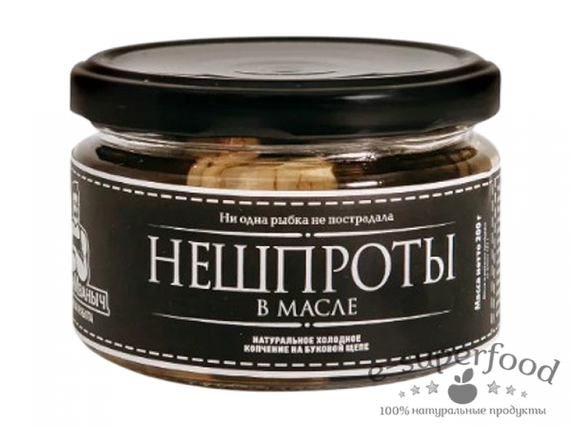 Нешпроты в масле ст/б 200г, Веган Иваныч