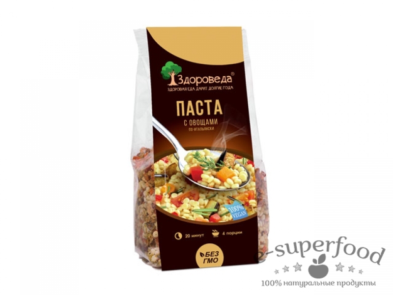 Паста с овощами «По-итальянски» (4 порции) 250г, Здороведа